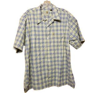 Pineapple Connection | Men's Button-Down Plaid Shirt (Size Large)